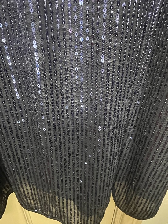 BloomChic 18-20 Navy Sequin V-Neck Dress, Formal, Party - Picture 4 of 6